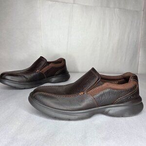 NWT Clarks Men's Bradley Free Slip-On Tan Leather Loafers